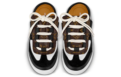 (Women) Louis Vuitton Strap Heel 'White Black Brown'