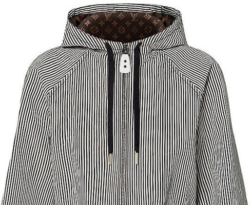 (Women) Louis Vuitton Striped Zip Hoodie Long Sleeve Parka Black Women 1AFME9 Cheap (Women) Louis Vuitton Striped Zip Hoodie Long Sleeve Parka Black Women 1AFME9