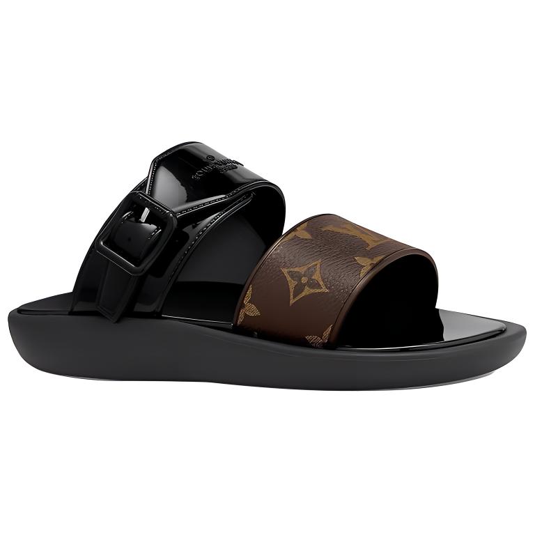 Order (W) Louis Vuitton Sunbath Slide ''Zwart'' 1A66