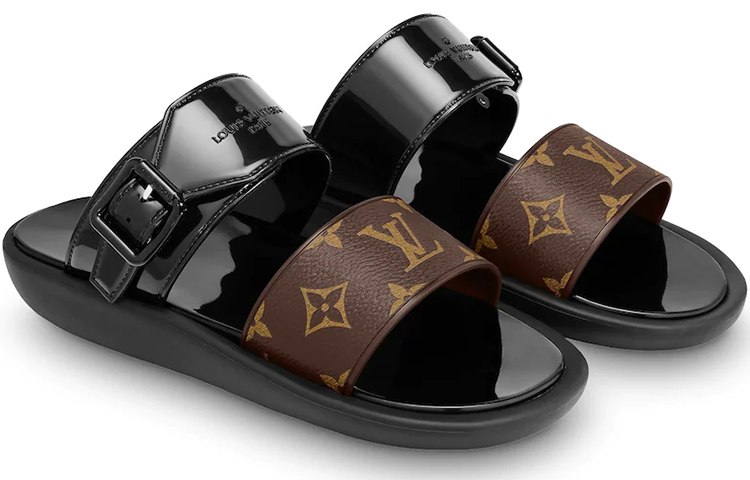 Lookbook (W) Louis Vuitton Sunbath Slide ''Zwart'' 1A66