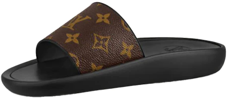 (Women) Louis Vuitton Sunbath Slide 'Black Brown' 1A8UO0 (Women) Louis Vuitton Sunbath Slide 'Black Brown' 1A8UO0