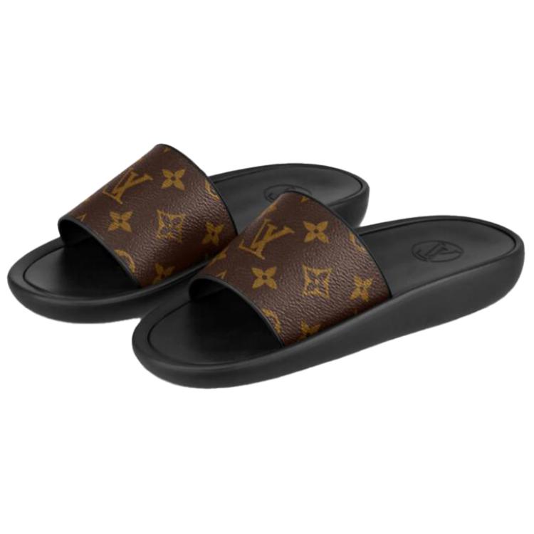 Shop (W) Louis Vuitton Sandales Sunbath ''Noir Marron'' 1A8UO0