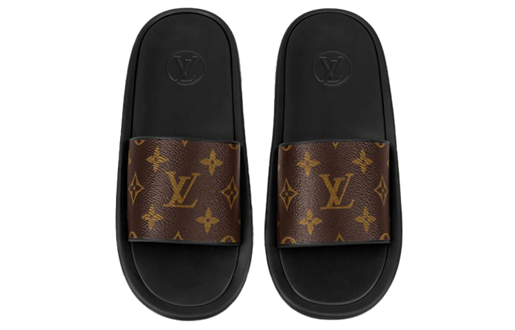 Purchase (W) Louis Vuitton Sandales Sunbath ''Noir Marron'' 1A8UO0