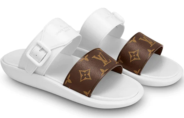 Order (W) Louis Vuitton Claquettes Sunbath ''Blanc'' 1A66X