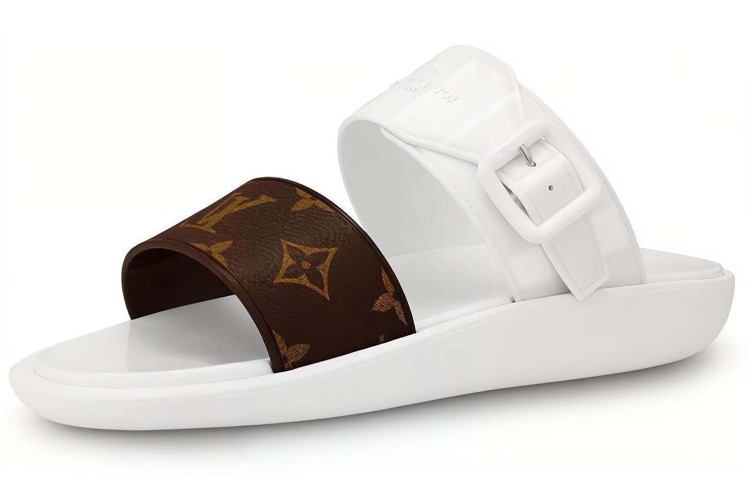 (Women) Louis Vuitton Sunbath Slides 'White' 1A66X3