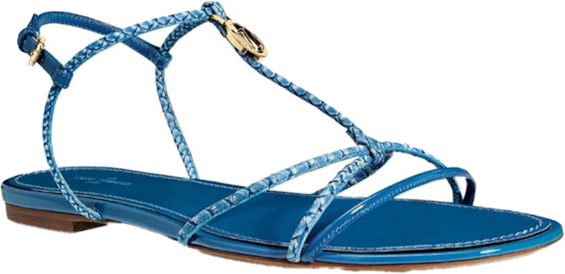 (Women) Louis Vuitton Sunseeker Flat Sandal 'Blue' 1A64S8 Order (Women) Louis Vuitton Sunseeker Flat Sandal 'Blue' 1A64S8