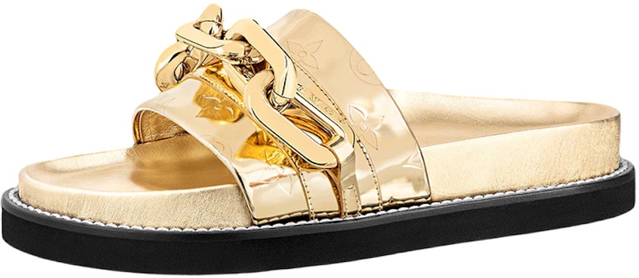 (Women) Louis Vuitton Sunset Mule 'Gold' 1A9SDY Buy (Women) Louis Vuitton Sunset Mule 'Gold' 1A9SDY