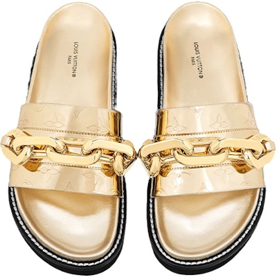 (Women) Louis Vuitton Sunset Mule 'Gold' 1A9SDY Purchase (Women) Louis Vuitton Sunset Mule 'Gold' 1A9SDY