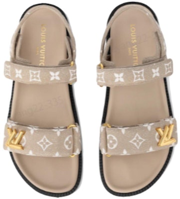 (Women) Louis Vuitton Sunset Sandal 'Simplified Comfort - Grey Brown' 1AC4OL Shop (Women) Louis Vuitton Sunset Sandal 'Simplified Comfort - Grey Brown' 1AC4OL