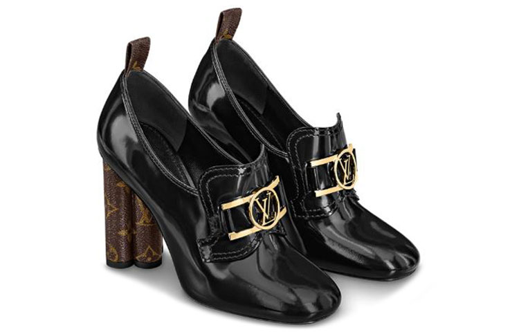 Order (W) Louis Vuitton Swift ''Talon Haut Floral'' Noir 1A7U6J