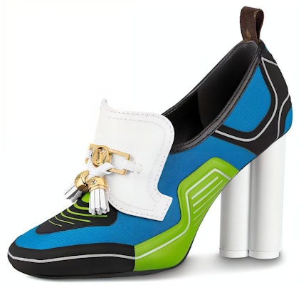 (W) Louis Vuitton Swift 'Tumit Tinggi Bunga' Biru Hijau 1A7U8M Buy (W) Louis Vuitton Swift 'Tumit Tinggi Bunga' Biru Hijau 1A7U8M