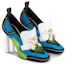 Order (W) Louis Vuitton Swift ''Talon Haut Fleuri'' Bleu Vert 1A7U8M