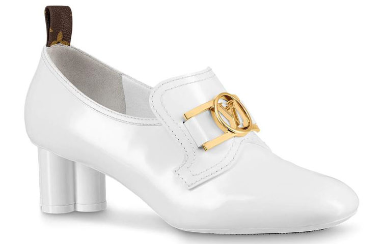 Order (W) Louis Vuitton Swift ''Witte Lakleren Puntige Hak Pumps'' 1A7UJD
