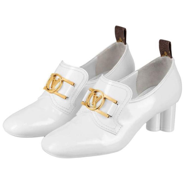 Lookbook (W) Louis Vuitton Swift ''Witte Lakleren Puntige Hak Pumps'' 1A7UJD