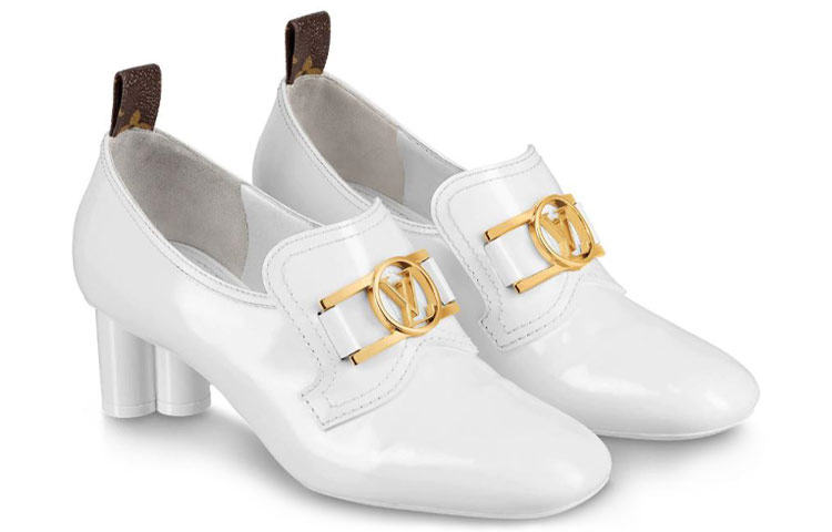 Shop (W) Louis Vuitton Swift ''Witte Lakleren Puntige Hak Pumps'' 1A7UJD