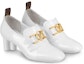 Shop (W) Louis Vuitton Swift 'Tumit Runcing Kulit Anaknya Putih Tumit Unik' 1A7UJD
