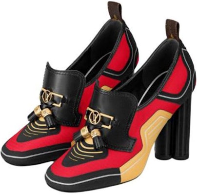 (W) Louis Vuitton Tumit Tinggi Swift 'Hitam Merah' 1A7TZO Lookbook (W) Louis Vuitton Tumit Tinggi Swift 'Hitam Merah' 1A7TZO