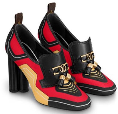 (W) Louis Vuitton Tumit Tinggi Swift 'Hitam Merah' 1A7TZO Shop (W) Louis Vuitton Tumit Tinggi Swift 'Hitam Merah' 1A7TZO