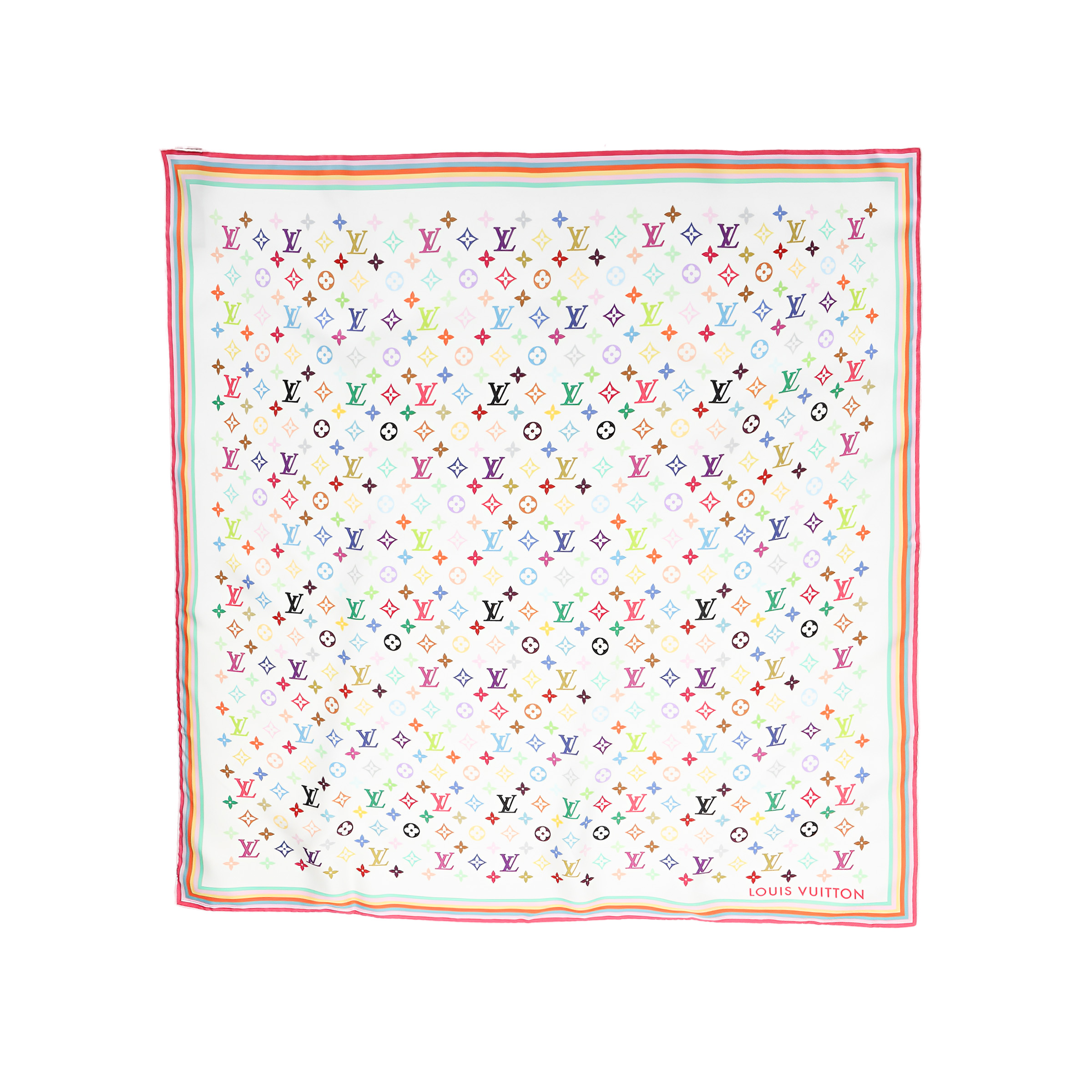 (Women) LOUIS VUITTON Takashi Murakami Collaboration  Multicolor Scarf. M94967