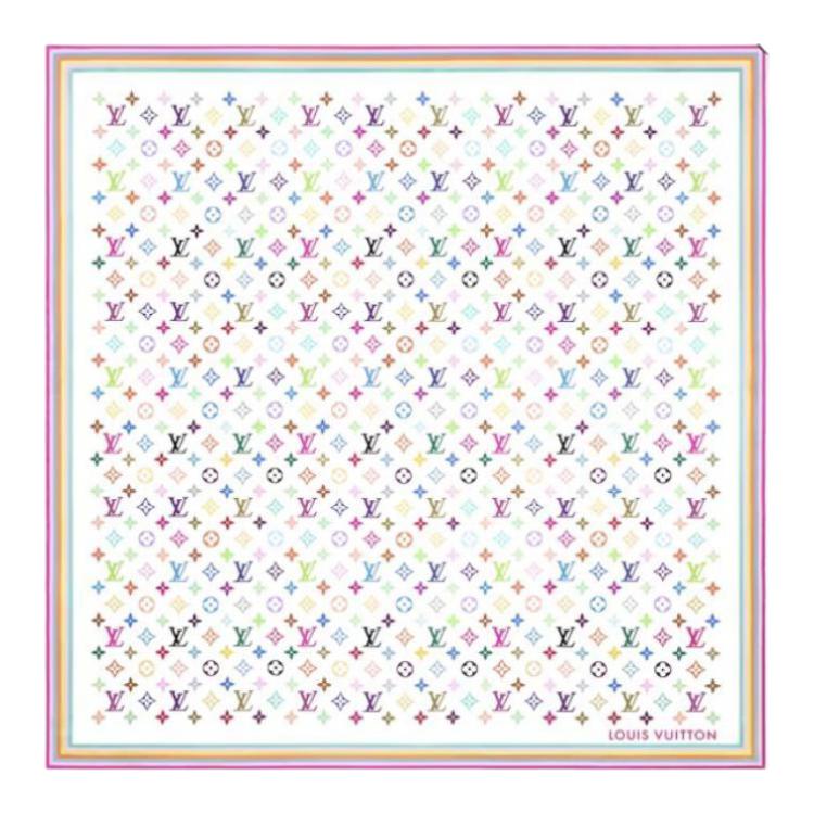 Order (W) Colaboración LOUIS VUITTON x Takashi Murakami Bufanda Multicolor. M94967