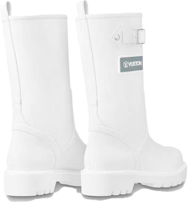 (Women) Louis Vuitton Territory Flat High Boots 'White' 1A9H8O Shop (Women) Louis Vuitton Territory Flat High Boots 'White' 1A9H8O
