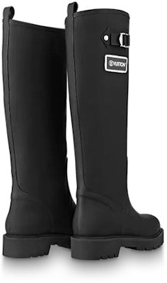 (W) Louis Vuitton Sepatu Boot Tinggi Datar 'Hitam' 1A9H1Z Shop (W) Louis Vuitton Sepatu Boot Tinggi Datar 'Hitam' 1A9H1Z