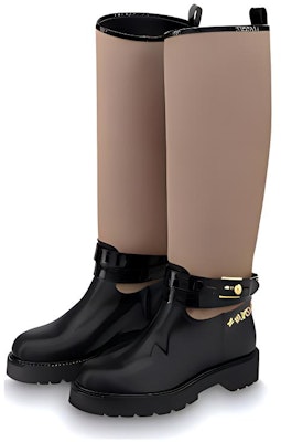 (Women) Louis Vuitton Territory Boot 'Black Brown' 1A9CIA Lookbook (Women) Louis Vuitton Territory Boot 'Black Brown' 1A9CIA