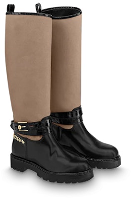 (W) Louis Vuitton Sepatu Bot Territory 'Hitam Coklat' 1A9CIA Lookbook (W) Louis Vuitton Sepatu Bot Territory 'Hitam Coklat' 1A9CIA