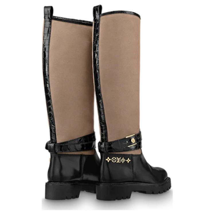 Purchase (W) Louis Vuitton Sepatu Bot Territory 'Hitam Coklat' 1A9CIA