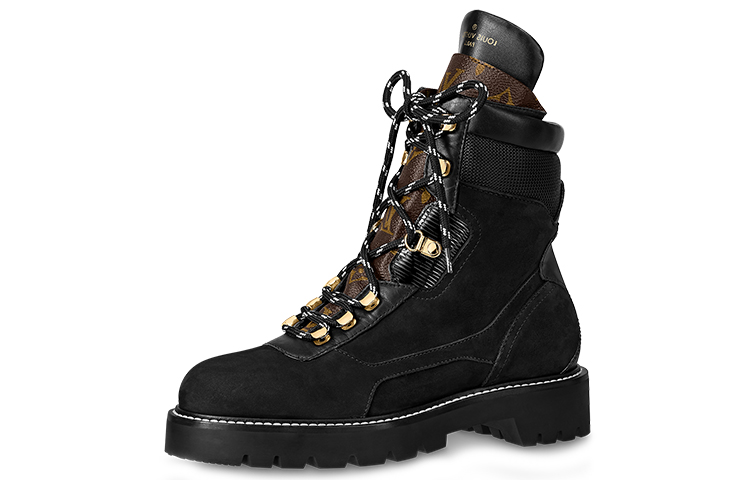 (Women) Louis Vuitton Territory Boot 'Black Leather Patchwork' 1A85Y4