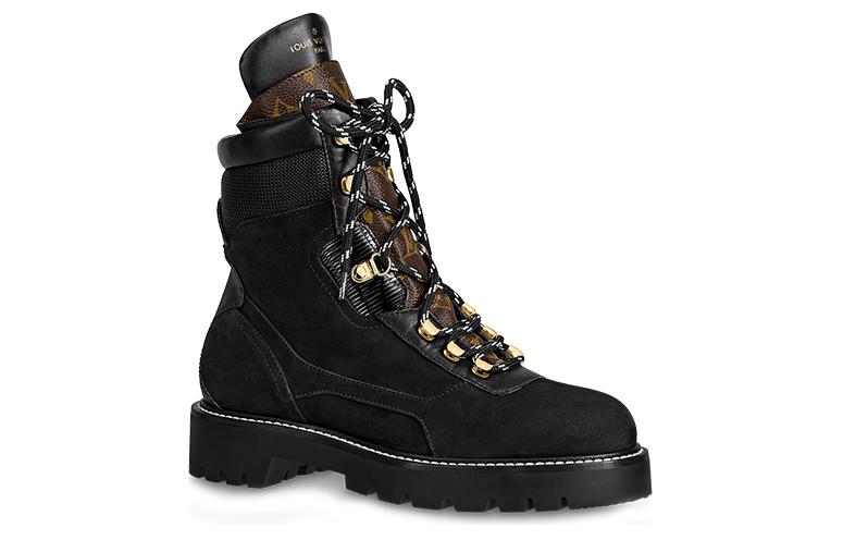 Order (W) 路易威登领地靴 '黑色皮革拼接' 1A85Y4