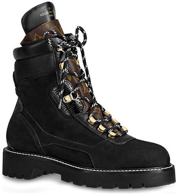 (W) Louis Vuitton Territory Boot 'Kulit Hitam Patchwork' 1A85Y4 Order (W) Louis Vuitton Territory Boot 'Kulit Hitam Patchwork' 1A85Y4