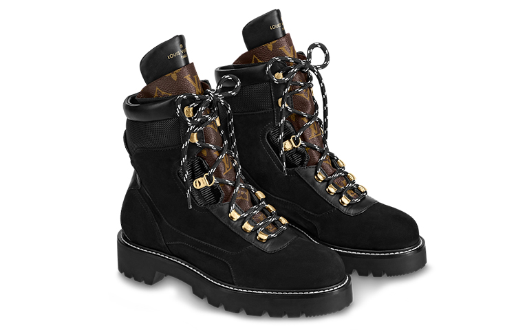Lookbook (W) 路易威登领地靴 '黑色皮革拼接' 1A85Y4