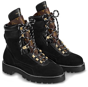 (W) 路易威登领地靴 '黑色皮革拼接' 1A85Y4 Lookbook (W) 路易威登领地靴 '黑色皮革拼接' 1A85Y4