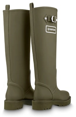 (W) Louis Vuitton Territory Flat High Boots 'Hijau Zaitun' 1A9H2V Lookbook (W) Louis Vuitton Territory Flat High Boots 'Hijau Zaitun' 1A9H2V