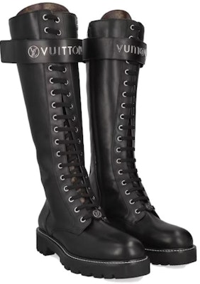 (W) Louis Vuitton Sepatu Boots Pria 'Kulit Hitam' 1AAE47 Lookbook (W) Louis Vuitton Sepatu Boots Pria 'Kulit Hitam' 1AAE47