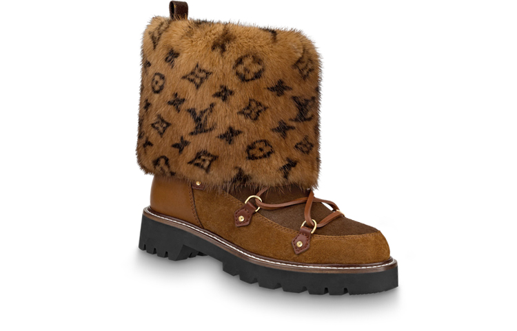 Order LOUIS VUITTON Territory 皮革 時尚 短靴 女款 棕色