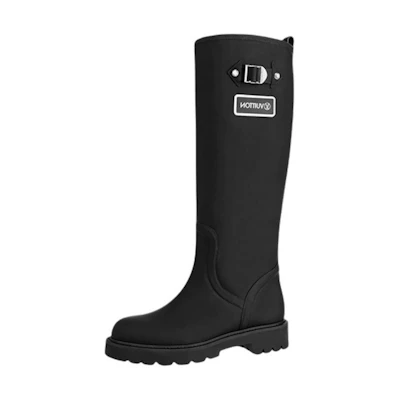 (W) LV Territory Flat High Boots 'Black'