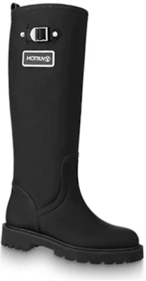 (W) Louis Vuitton Territory Flat High Boots 'Hitam' 1A9H1Z Order (W) Louis Vuitton Territory Flat High Boots 'Hitam' 1A9H1Z