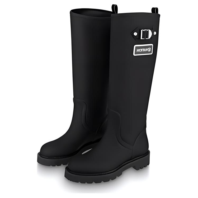 Lookbook (W) 路易威登领地平底高筒靴'黑色' 1A9H1Z