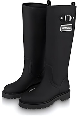 (Women) Louis Vuitton Territory Flat High Boots 'Black' 1A9H1Z Lookbook (Women) Louis Vuitton Territory Flat High Boots 'Black' 1A9H1Z