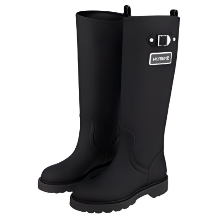 Lookbook (W) Botas Altas Planas Louis Vuitton Territory 'Negro' 1A9H21