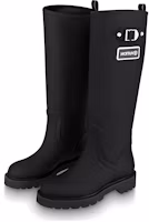 Lookbook (Women) Louis Vuitton Territory Flat High Boots 'Black' 1A9H1Z