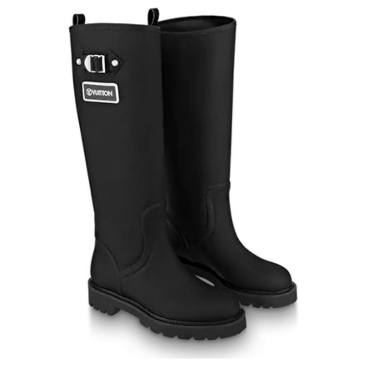 Shop (W) 路易威登领地平底高筒靴'黑色' 1A9H1Z