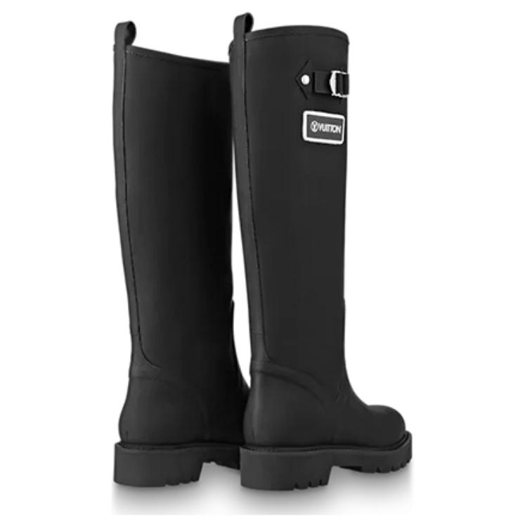 Purchase (W) 路易威登领地平底高筒靴'黑色' 1A9H1Z