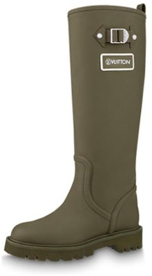 (Women) Louis Vuitton Territory Flat High Boots 'Olive Green' 1A9H2V Buy (Women) Louis Vuitton Territory Flat High Boots 'Olive Green' 1A9H2V