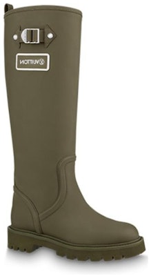 (Women) Louis Vuitton Territory Flat High Boots 'Olive Green' 1A9H2V Order (Women) Louis Vuitton Territory Flat High Boots 'Olive Green' 1A9H2V