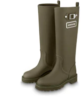 Lookbook (Women) Louis Vuitton Territory Flat High Boots 'Olive Green' 1A9H2V