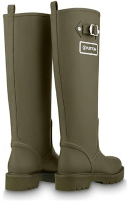(Women) Louis Vuitton Territory Flat High Boots 'Olive Green' 1A9H2V Purchase (Women) Louis Vuitton Territory Flat High Boots 'Olive Green' 1A9H2V