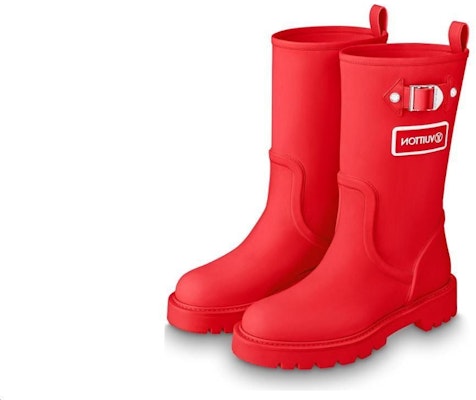 (Women) Louis Vuitton Territory Flat High Boots 'Red' 1A9H9M Buy (Women) Louis Vuitton Territory Flat High Boots 'Red' 1A9H9M